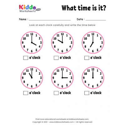 free printable telling time worksheets kiddoworksheets