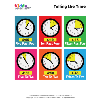 Telling the Time Worksheet 1