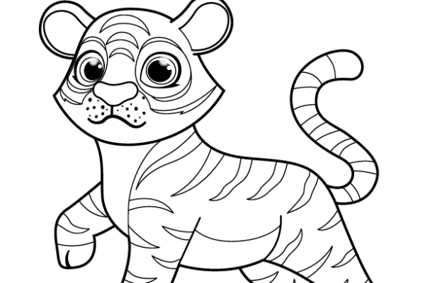 Tiger coloring page