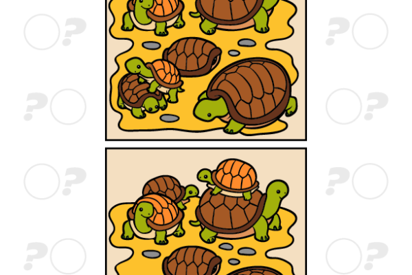 Tortoise Spot the Difference Worksheet