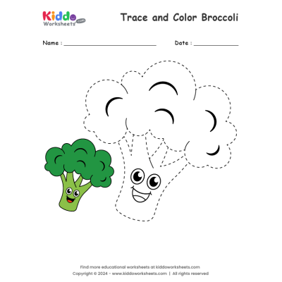 Trace and Color Broccoli