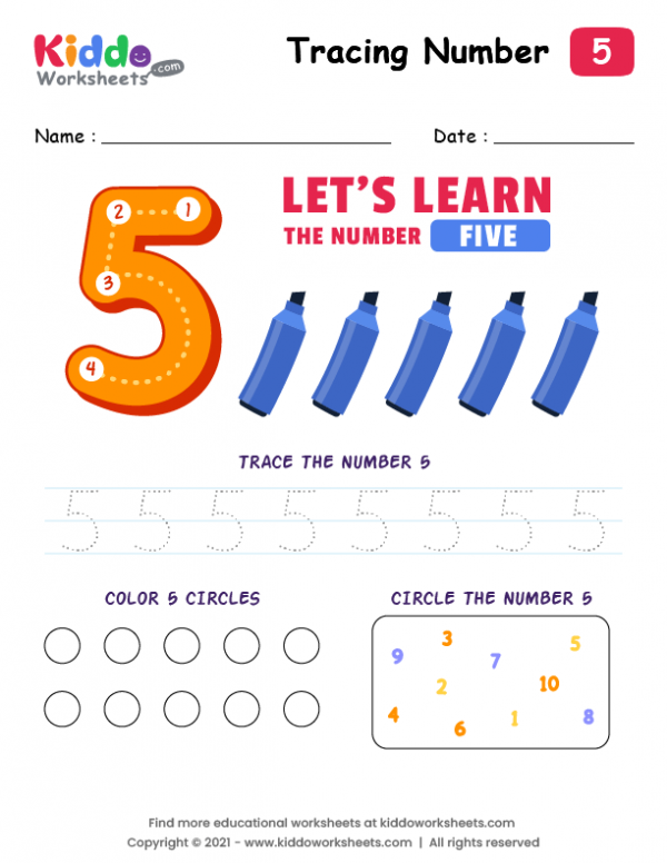 free-printable-number-tracing-five-5-worksheet-kiddoworksheets