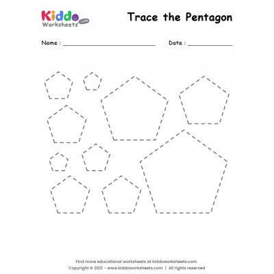 Tracing Shape Pentagon