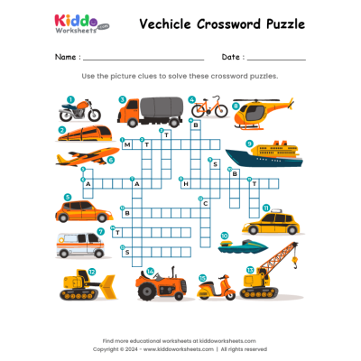 Vehicle crossword