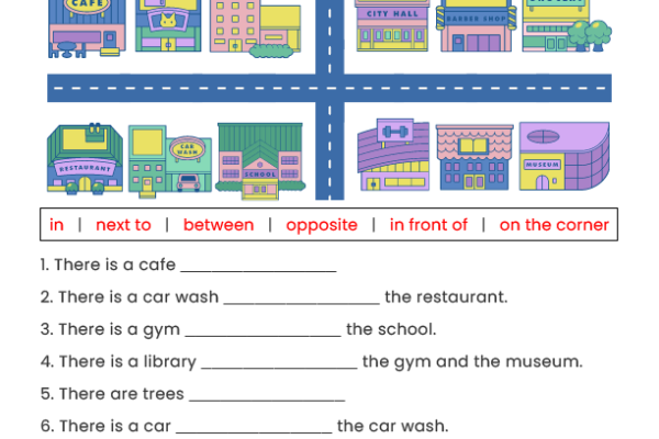 Prepositions of place worksheet