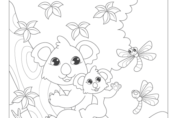 Fill the Color-Koala Worksheet