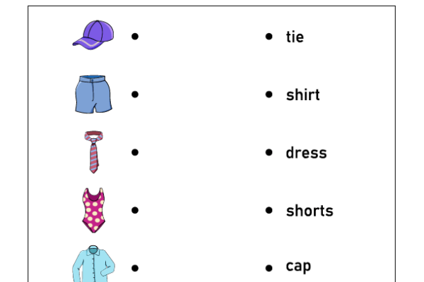 Word to Picture Matching Worksheet 13