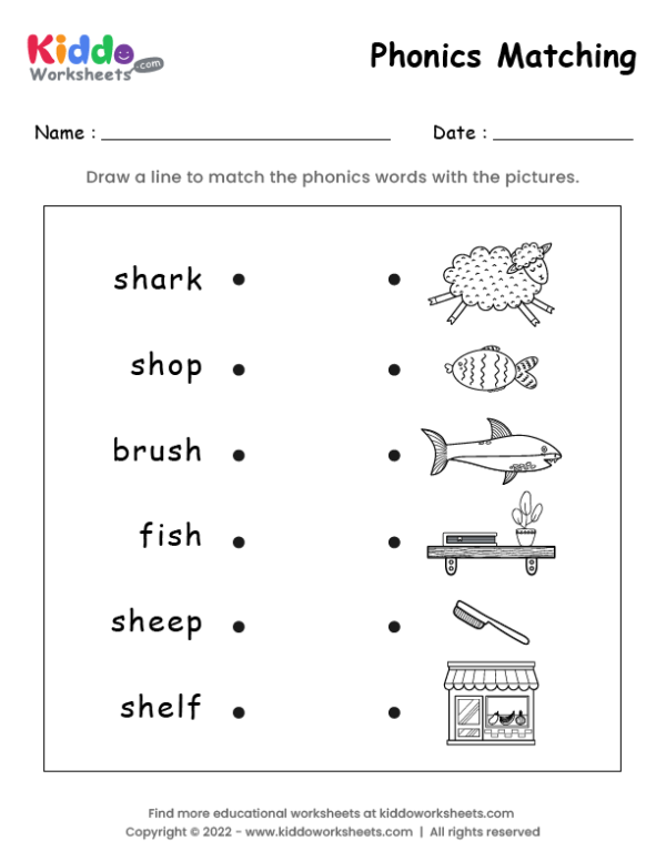 Phonics matching 5