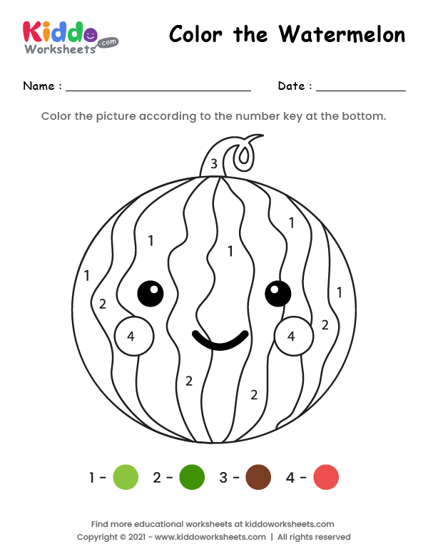 Color the Watermelon