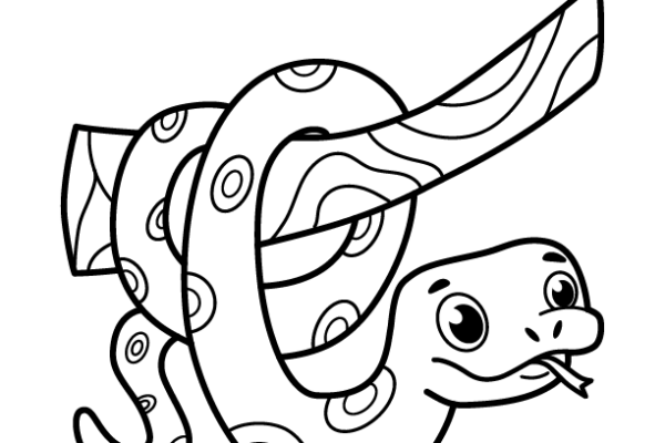 snake coloring page