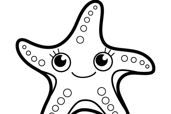 Starfish coloring page