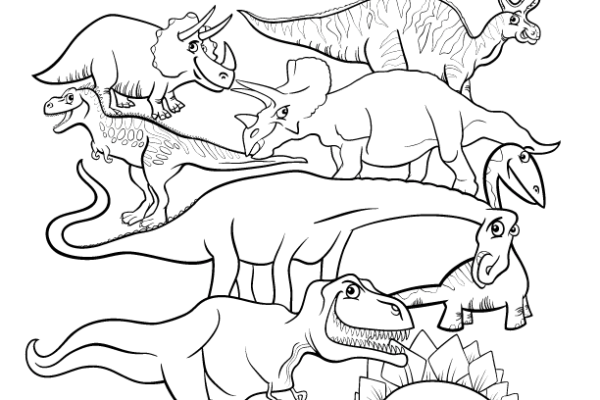 Jurassic world coloring page