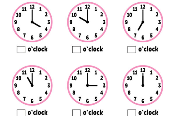 Telling Time Worksheet 1