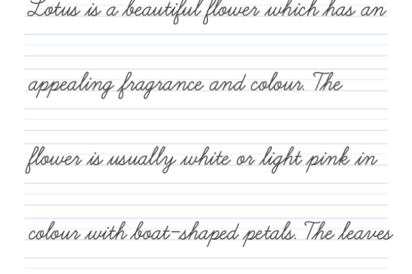 Cursive Writing Worksheet 5