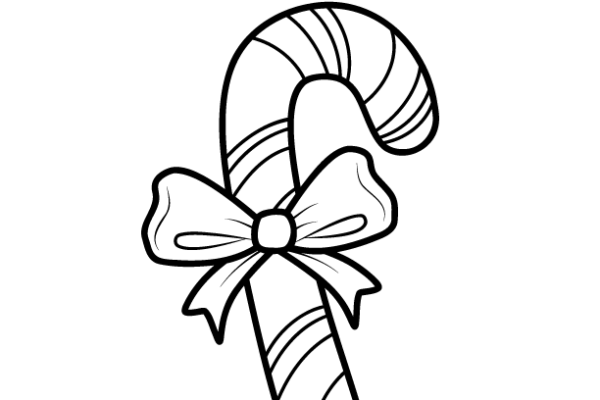 candy cane coloring page