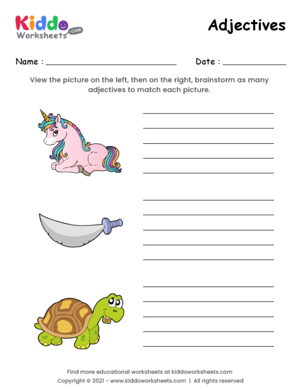 Adjectives Worksheet 2