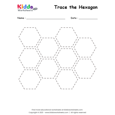 Tracing Shape Hexagon