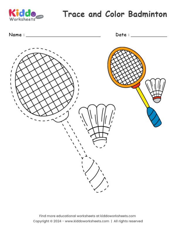 Trace and Color Badminton