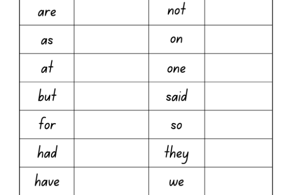 Sight Word Activities 2 Worksheet