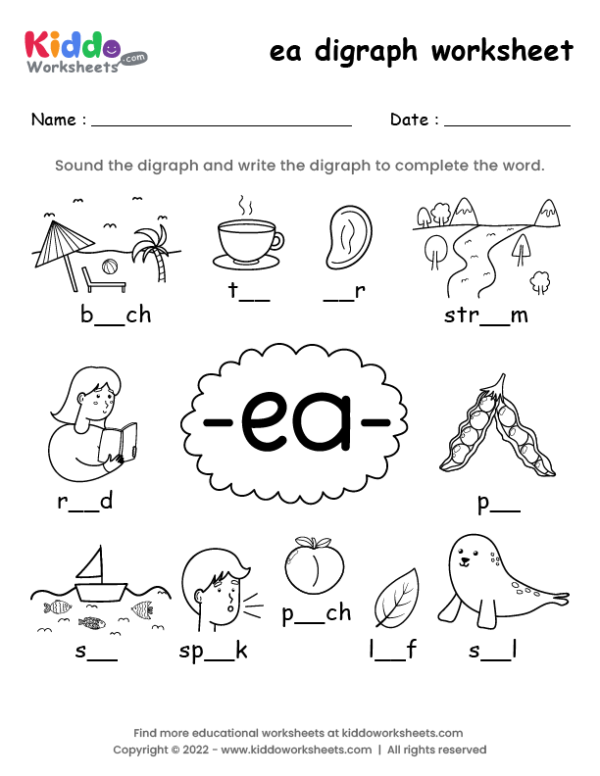 ea digraph worksheet