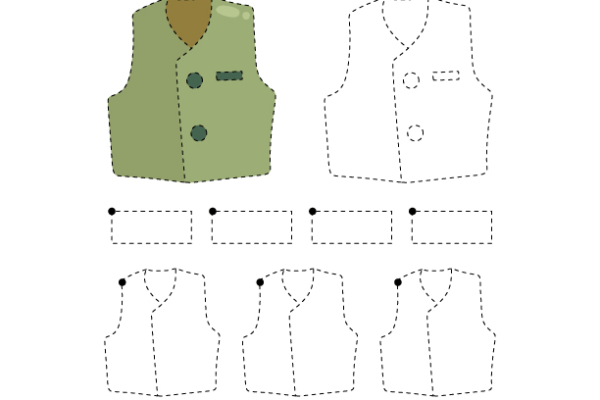 Tracing Lines Vest Worksheet