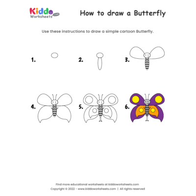 How to draw Butterfly