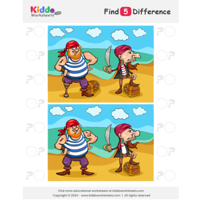 Pirates Spot the Difference