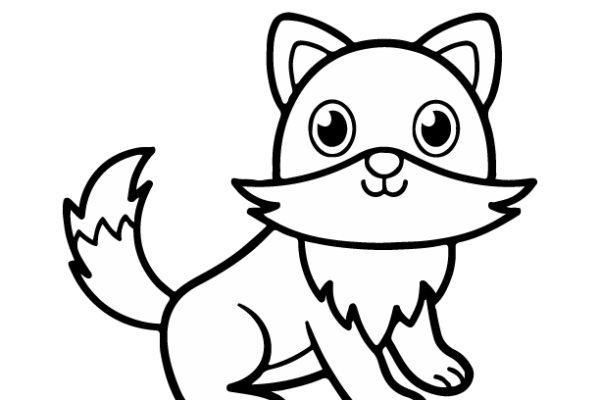 Wolf coloring page