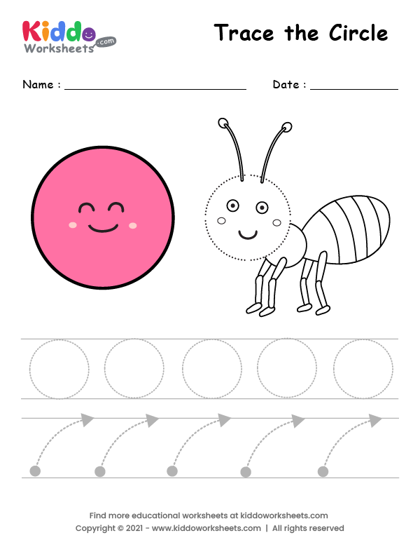 Circle Tracing Worksheet