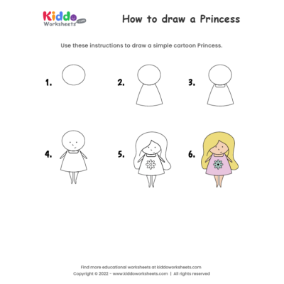 How to draw Princess