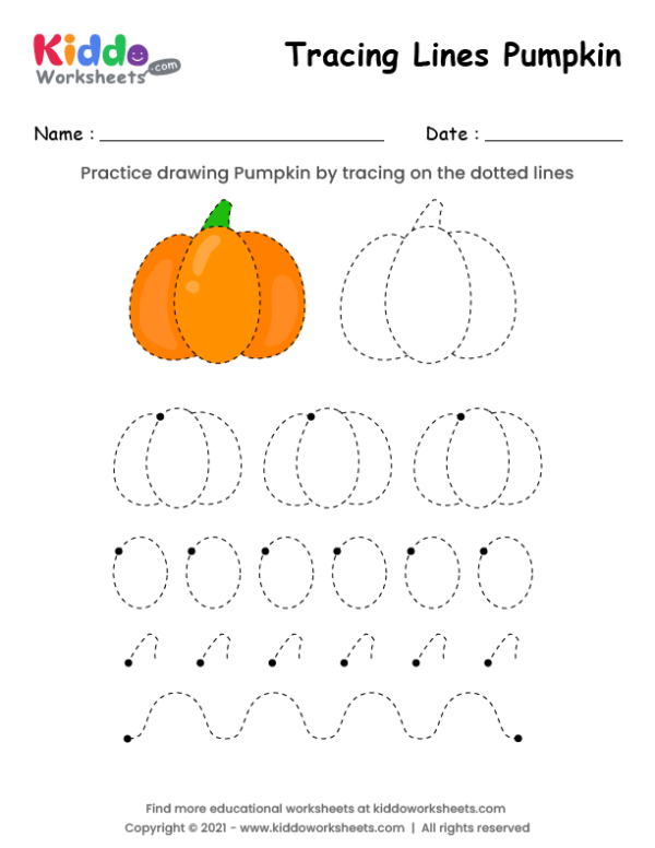 Tracing Lines Pumpkin