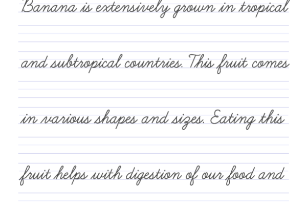 Cursive Writing Worksheet 6