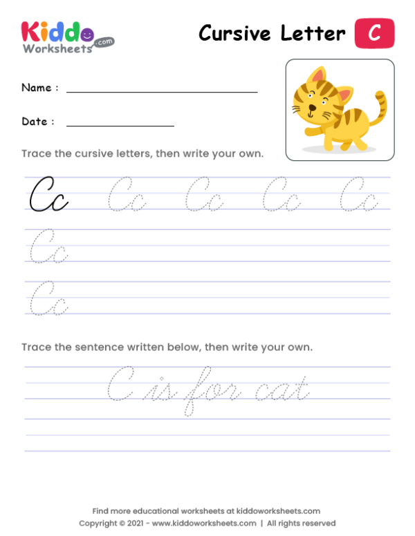 Cursive Writing Letter C