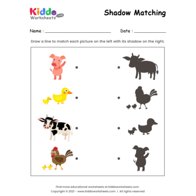 Shadow Match Farm Animals