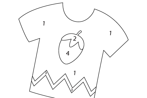 Color the T-Shirt Worksheet