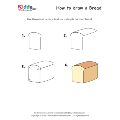 How to draw Bread