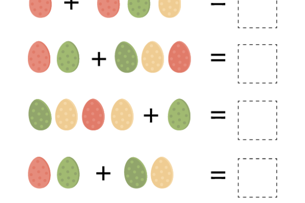 Addition Easter Eggs Worksheet