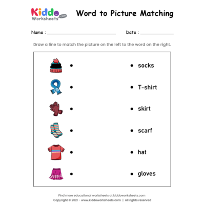 Matching Words to Pictures 12