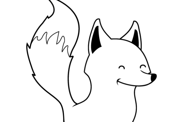 fox coloring page