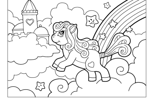 little pony coloring page