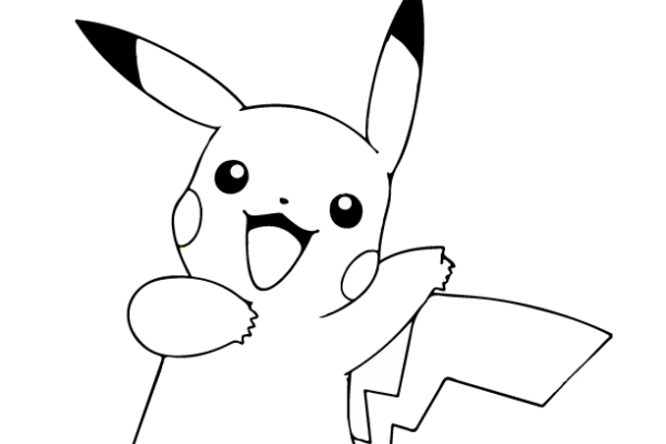 pikachu coloring page