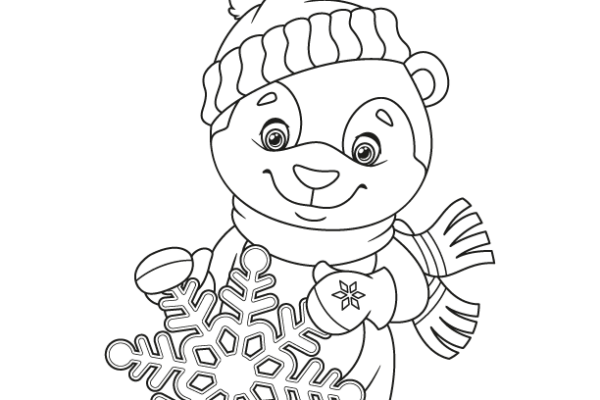 snowflake coloring page