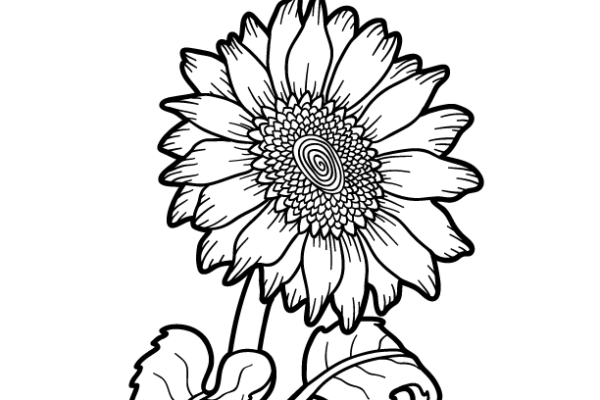 sunflower coloring page